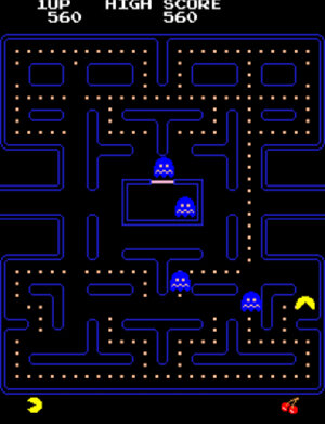 『パックマン』プレイ画面