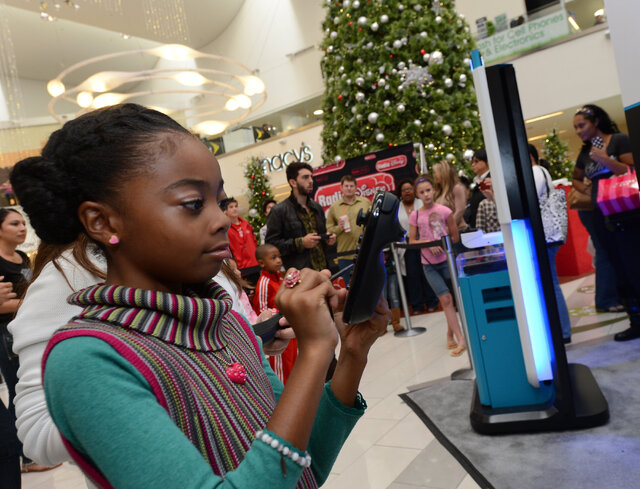 ショッピングモールで開催されたWii U体験会写真提供: Getty Images