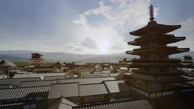 京都の街並みも美しく再現