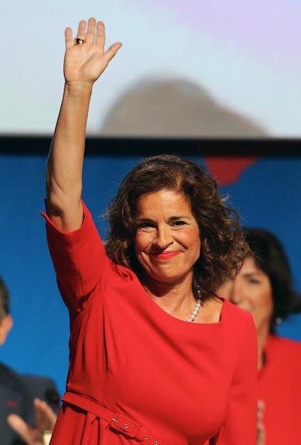 マドリッドのプレゼンテーション（マドリッドのアナ・ボテリャ市長）　(C) Getty Images