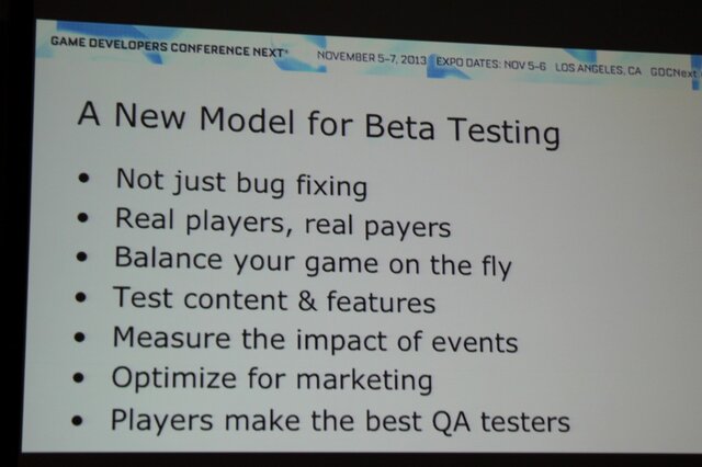 【GDC Next 2013】グリーが語るスマホの「βテスト」・・・単なるバグ取りではない