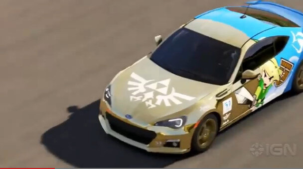 ゴールド&ブルーのツートンカラーが映える「ゼルダ」カスタムカー、『Forza Motorsport 5』でファンが作成