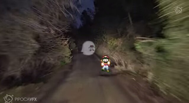 もしレトロゲームのキャラたちがリアル世界に飛び出してきたら…動画でお見せします