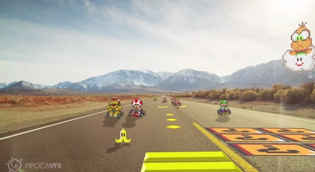 もしレトロゲームのキャラたちがリアル世界に飛び出してきたら…動画でお見せします