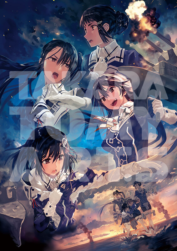『艦これ』改二の“妙高型”四姉妹を描いたグラフィックアートが予約開始、300枚の限定生産
