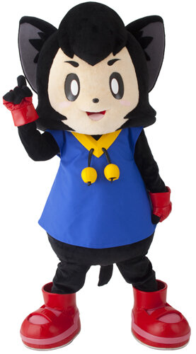 サイバーガジェットのマスコットキャラクター「ジャンプくん」もネコ！