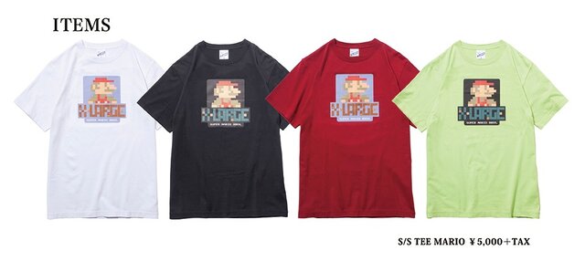 ファッションブランド“XLARGE”とマリオがコラボ！限定シャツ、ショーツ、ハットで夏を彩れ