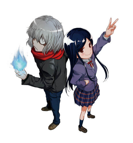 登場人物の宇城霊一郎と西崎七名子