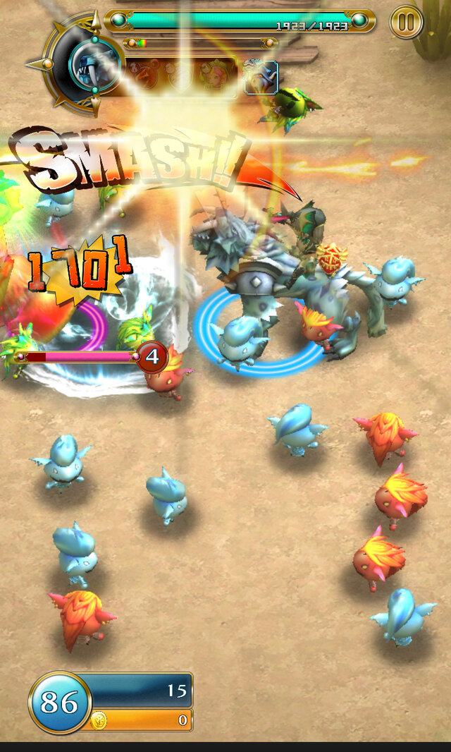5チェイン以上でSMASH ATTACK