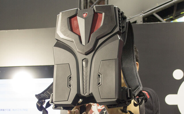【TGS2016】MSIがVR特化バックパックPC「VR One」を展示―バーチャルを背負って未来へ