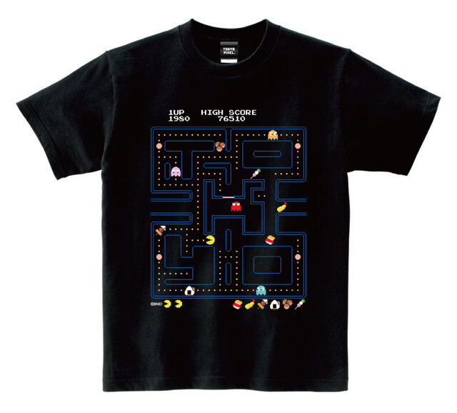 8bitアパレルショップの旗艦店が東京・蔵前に、「パックマンTシャツ」やドット絵風ブローチなどが登場