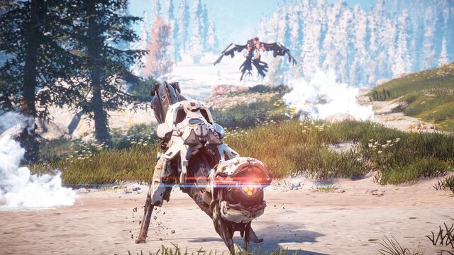 【プレイレポ】オープンワールド狩りゲー『Horizon Zero Dawn』の戦闘が熱い！メカの弱点を見抜き、外装を剥がし、武装を奪い、剥ぎ取った素材でアイテム作る