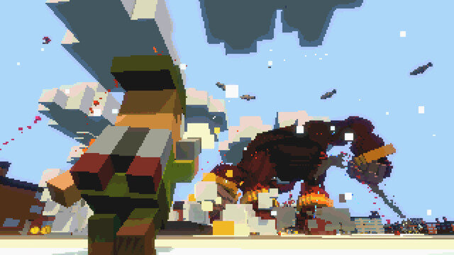 人類vs怪獣を描く8-bit風3Dアクション『Super Man Or Monster』がSteam配信！