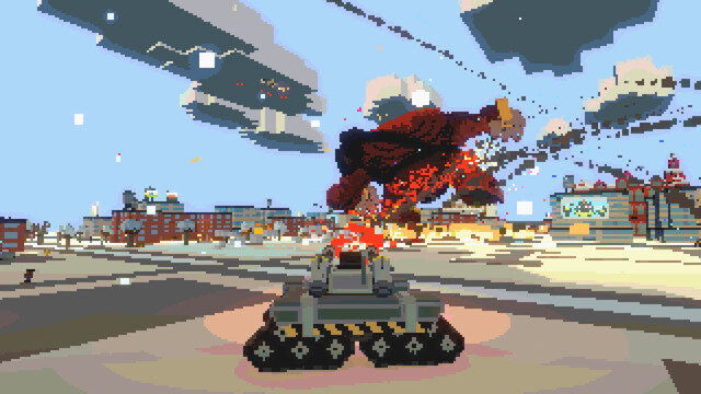 人類vs怪獣を描く8-bit風3Dアクション『Super Man Or Monster』がSteam配信！