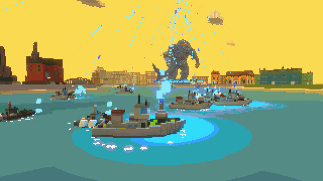 人類vs怪獣を描く8-bit風3Dアクション『Super Man Or Monster』がSteam配信！