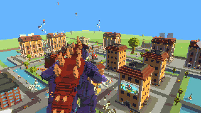 人類vs怪獣を描く8-bit風3Dアクション『Super Man Or Monster』がSteam配信！