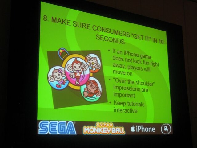 【GDC 2009】iPhone向け『モンキーボール』から得られた教訓