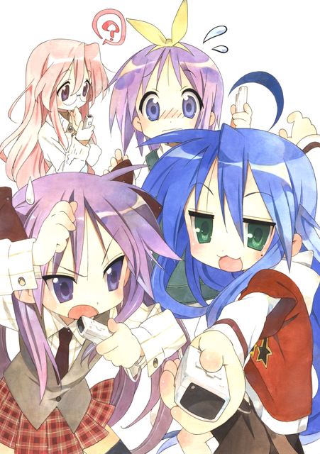 「らき☆すた」TV放送終了から11年... こなた、つかさ、かがみ、みゆきが音楽ゲームに参戦！