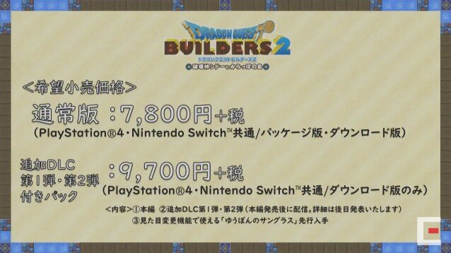 『ドラゴンクエストビルダーズ2』12月20日に発売決定！ 有料DLCの展開も明らかに